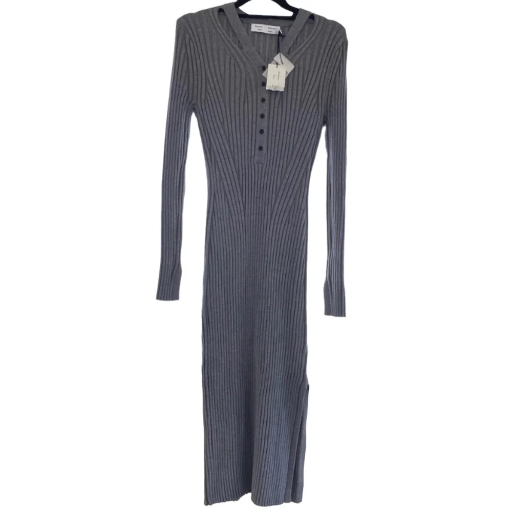 Proenza Schouler Gray Long Sleeve Dress - Picture 2 of 6